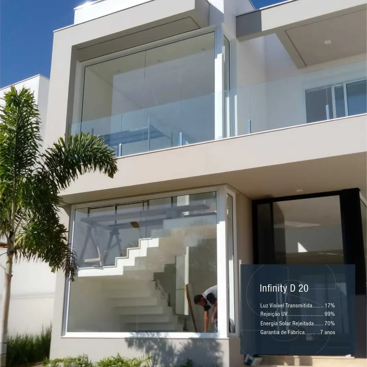 Fachada residencial antes da instalação da película Infinity D20